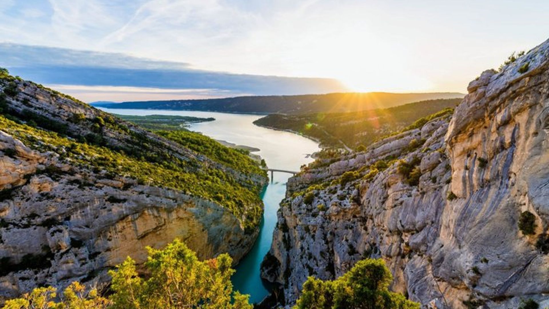 Canyon of Verdon and Lavender fields