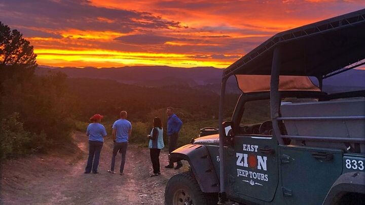 Sunset Jeep Tour in East Zion