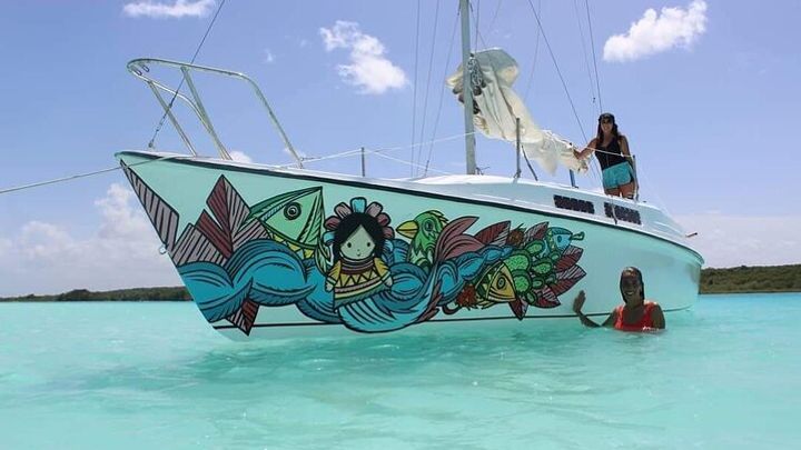 Bacalar Seven Colors Lagoon Small Group Boat Tour