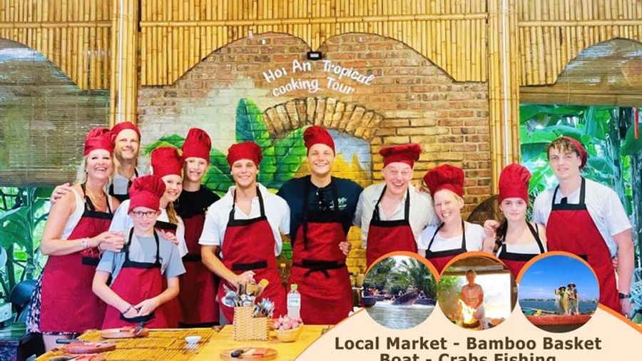 Hoi An Small Group Cooking Class with Market Visit and Fishing