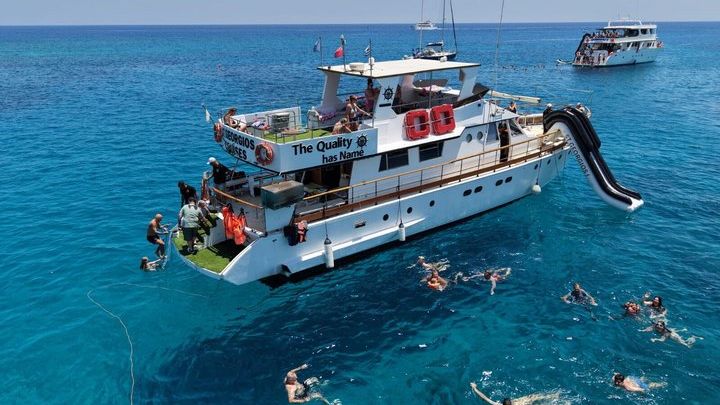 Protaras: Adults Only - Blue Lagoon Cruise BBQ & 1 drink. 16+
