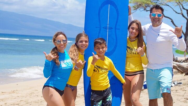 Maui: Lahaina Private Surf Lesson for Groups of 3-5