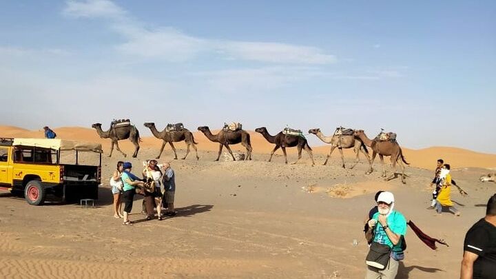 Erg Chebbi Dunes Overnight with Berber Tent, Camel Ride, Meals