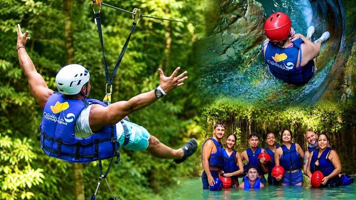Damajagua Waterfalls, Zipline with Lunch and Transfer