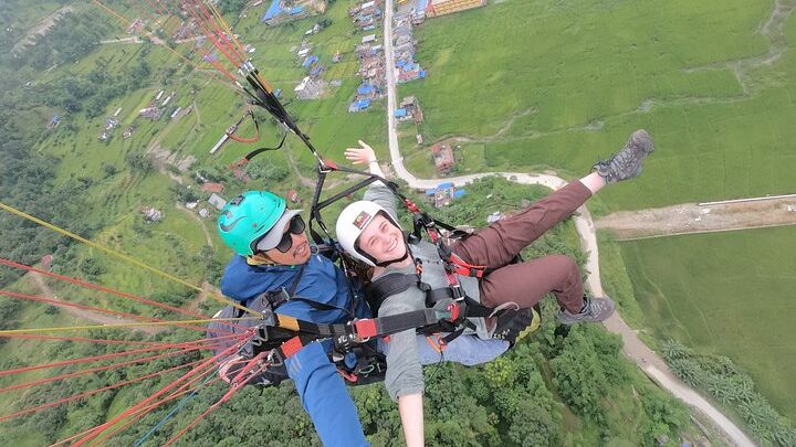 Paragliding at Sarangkot from Pokhara