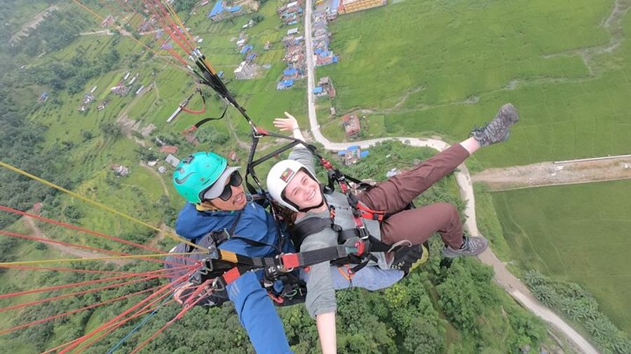 Paragliding at Sarangkot from Pokhara