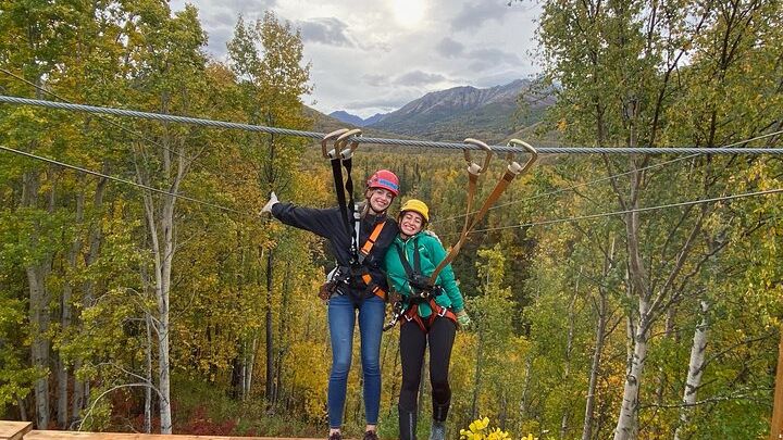 Alaska Lazy Mountain Small-Group Tandem Zipline Experience