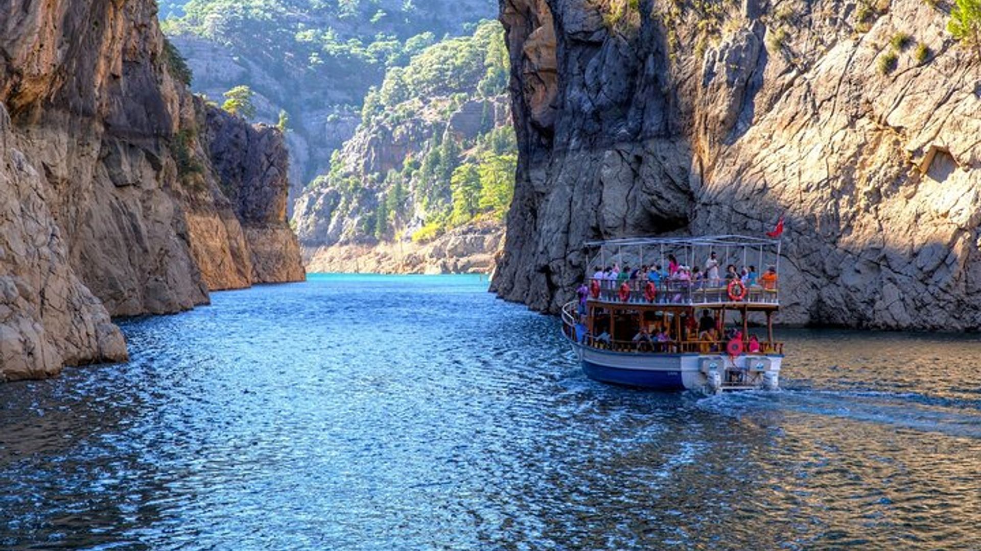 Excursión en barco por el Cañón Verde desde Belek con almuerzo