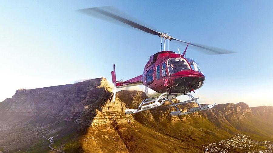 Cape Town City Center Helicopter Tour with Champagne