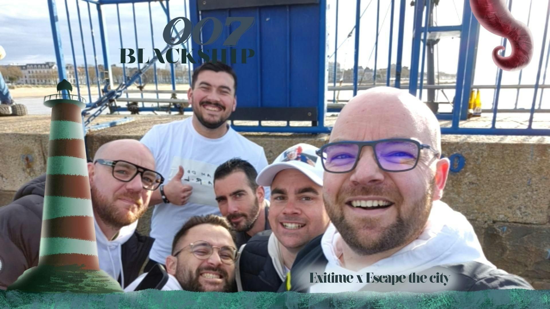 007 Blackship, outdoor city game in Saint-Nazaire