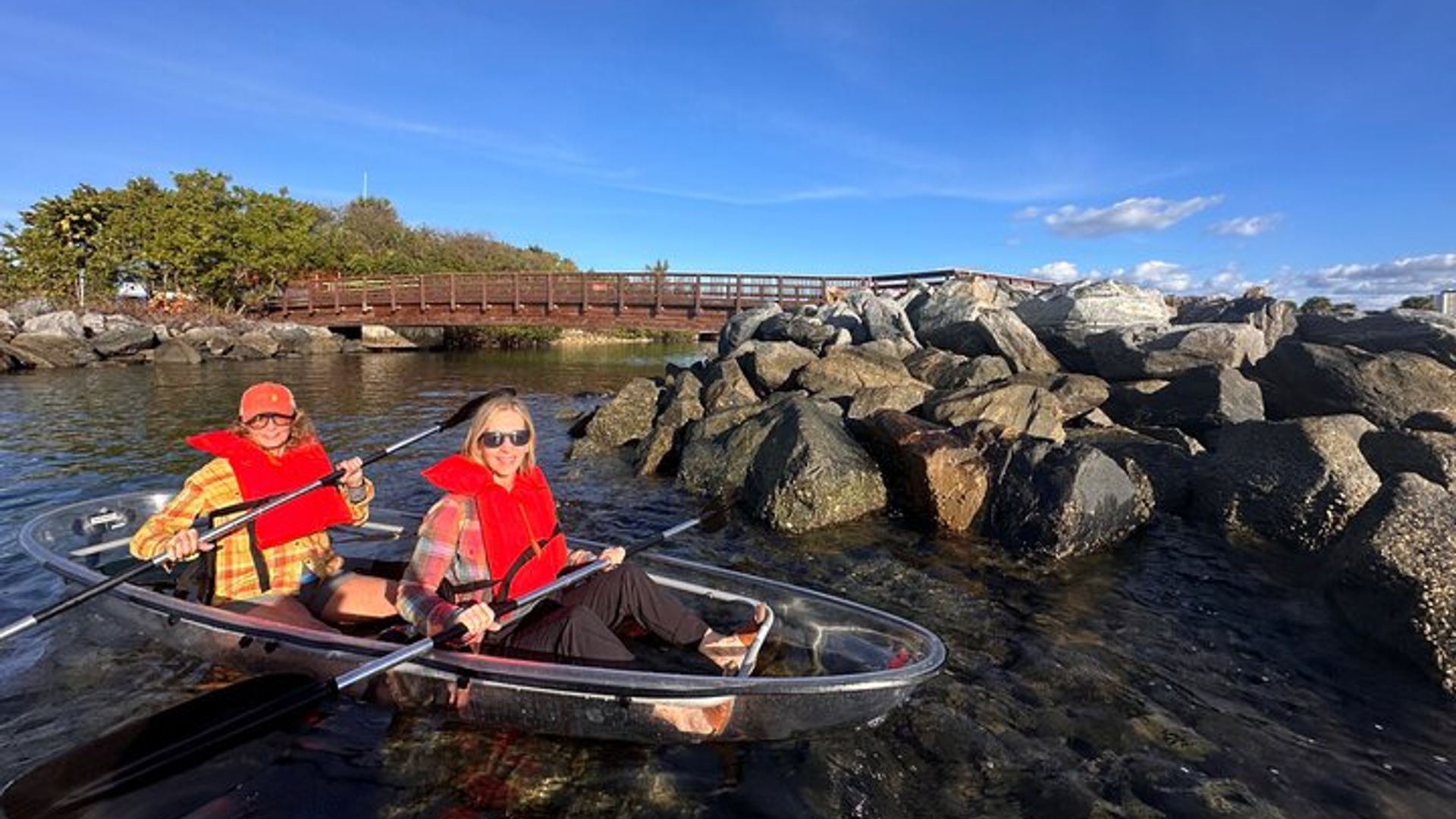 Riviera Beach nach Peanut Island Clear Kayak Tour
