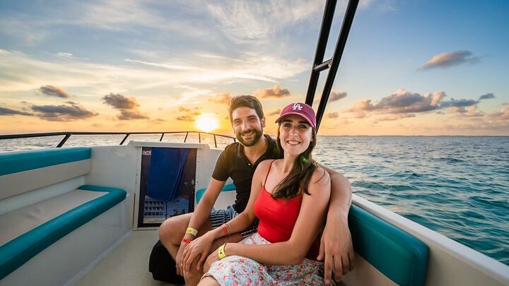 Cancun and Isla Mujeres Private Sunset Boat Ride