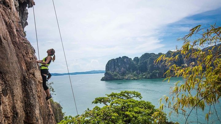 Krabi Railay Beach Climbing and Caving Day Tour With Lunch