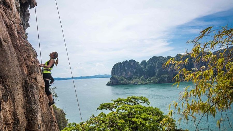 Krabi Railay Beach Climbing and Caving Day Tour With Lunch