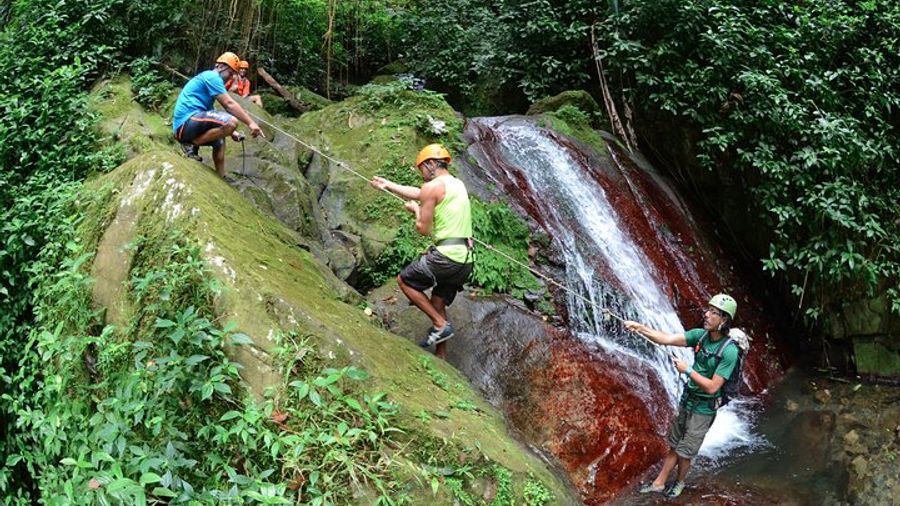 San Juan Small-Group Hiking, Zipline, Waterfall Tour w/ Lunch
