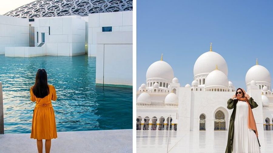 Abu Dhabi Day Tour with Grand Mosque and Louvre Museum from Dubai