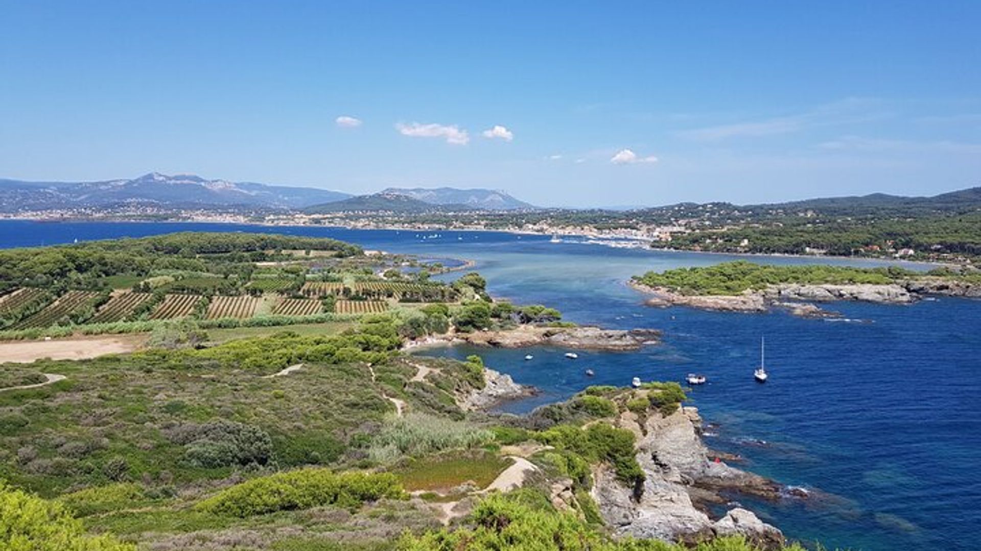 Bateau vers l'île paradisiaque & balade à vélo électrique depuis le port de Sanary