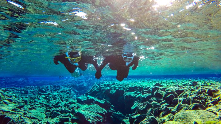 Golden Circle & Snorkeling in Silfra Minibus Tour | Free Underwater Photos