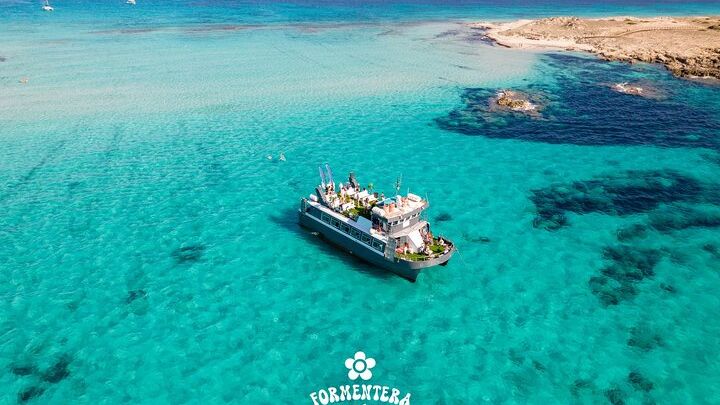 Formentera Boat Trip with Open Bar, Meals & Sunset Options