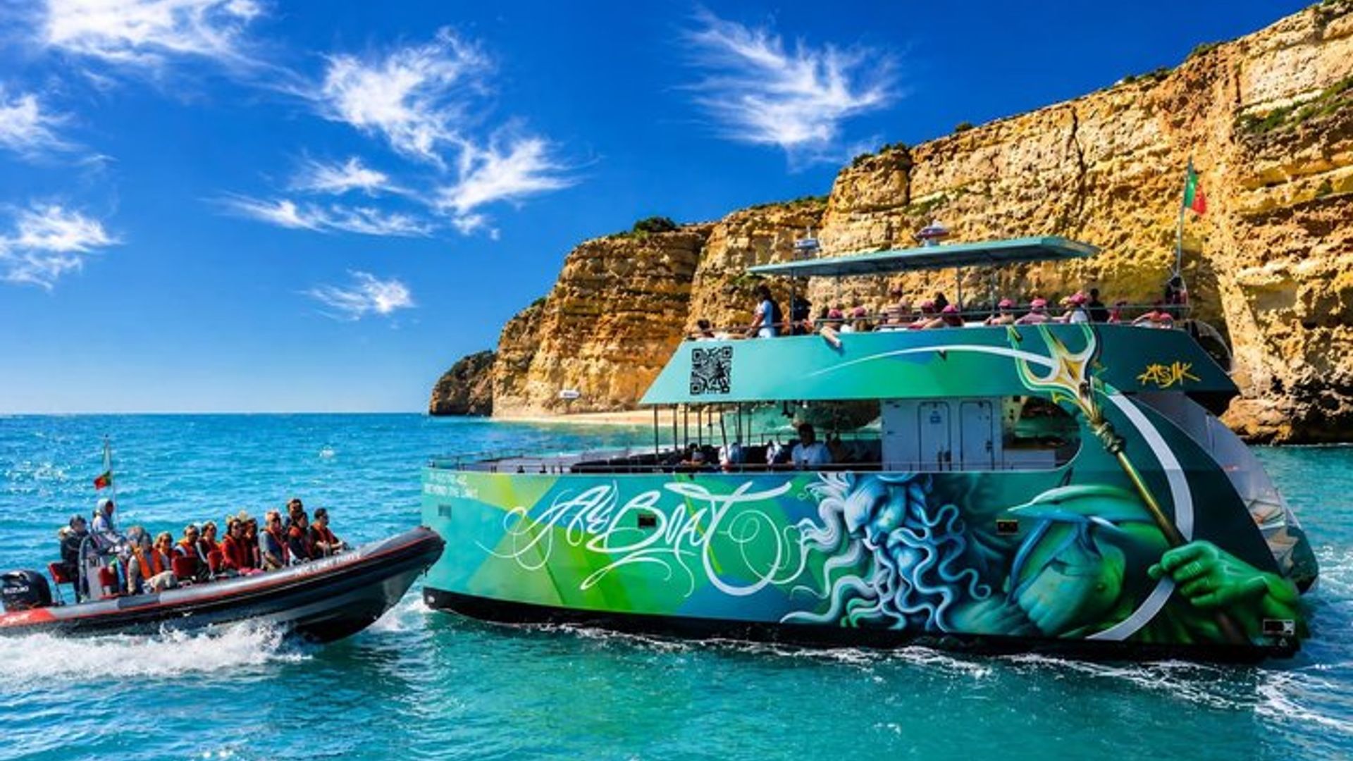 Croisière avec les dauphins et la grotte de Benagil au départ d'Albufeira