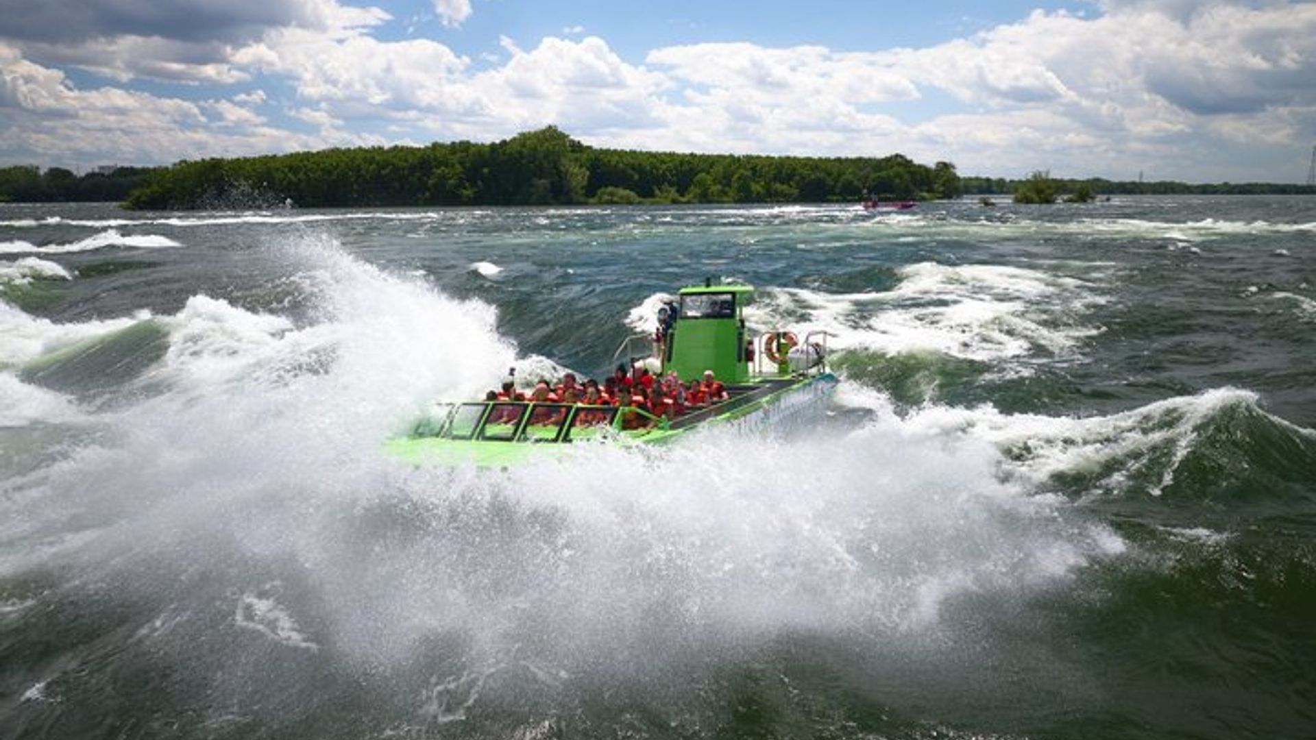 Expérience de jet boat dans les rapides de Lachine à Montréal