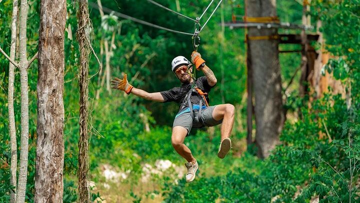 Jungle ATV, Cenote, and Zipline Adventure from Cancun