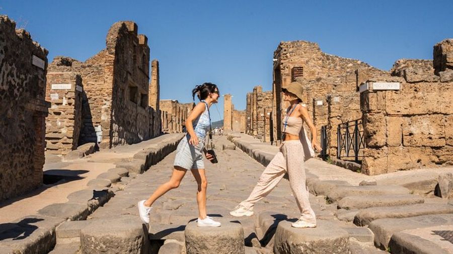 Premium Minivan Trip from Rome: Pompeii Tour & Lunch in Sorrento