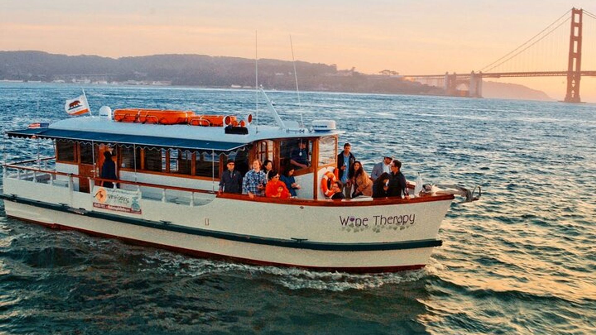 Sunset Cruise Aboard Wine Therapy image 1