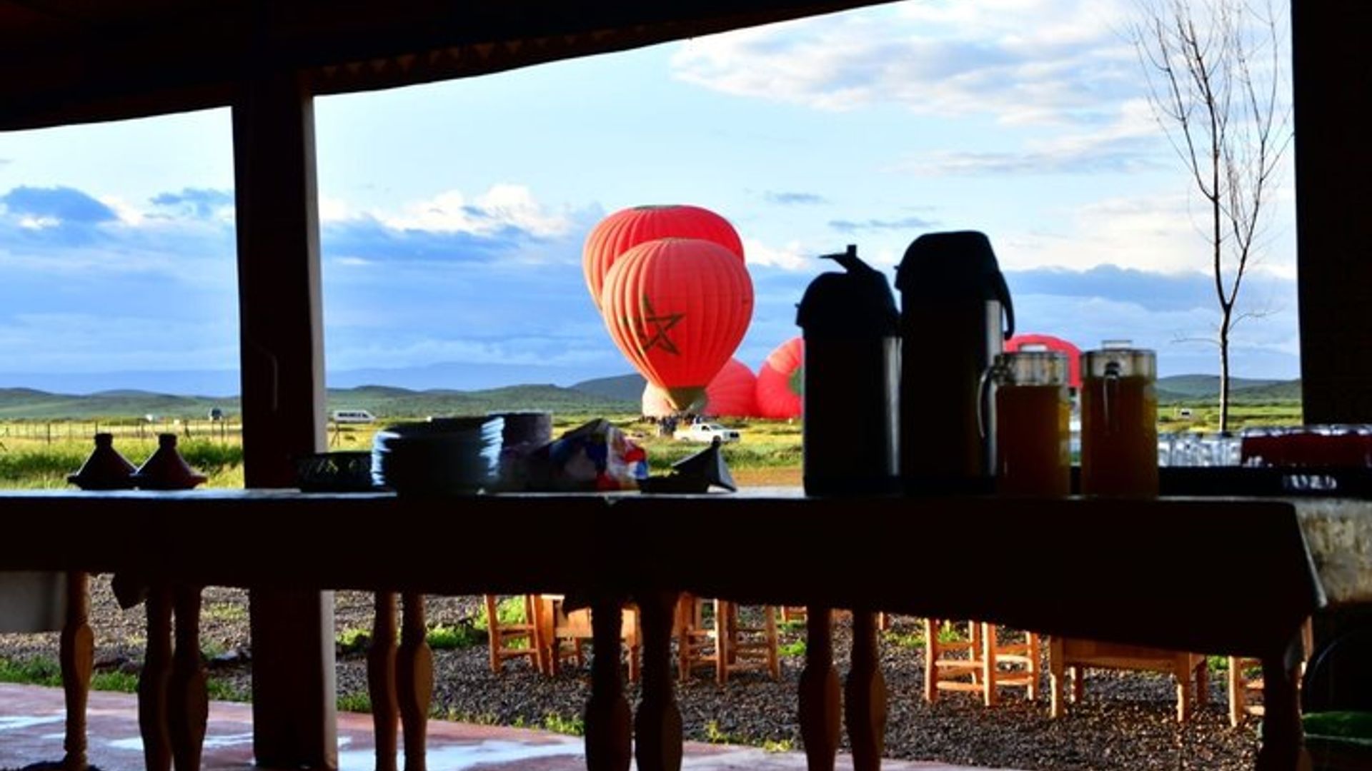 Marrakesch : Heißluftballonflug mit Frühstück