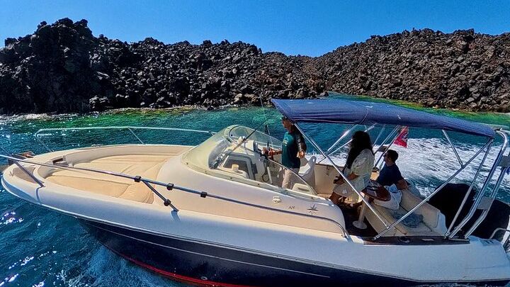 A private Santorini snorkeling cruise