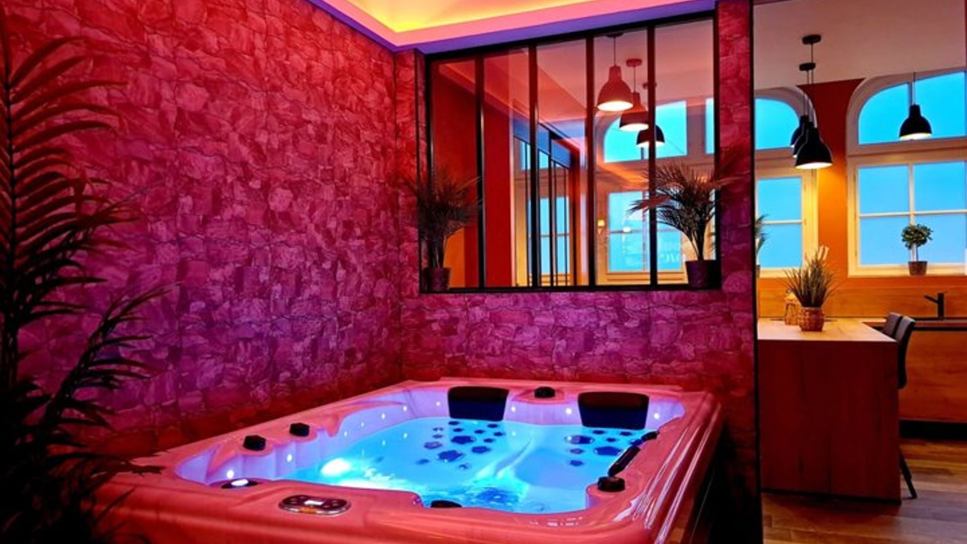 Apartamento con spa, jacuzzi privado y sauna de infrarrojos en el centro de la ciudad de Arras.