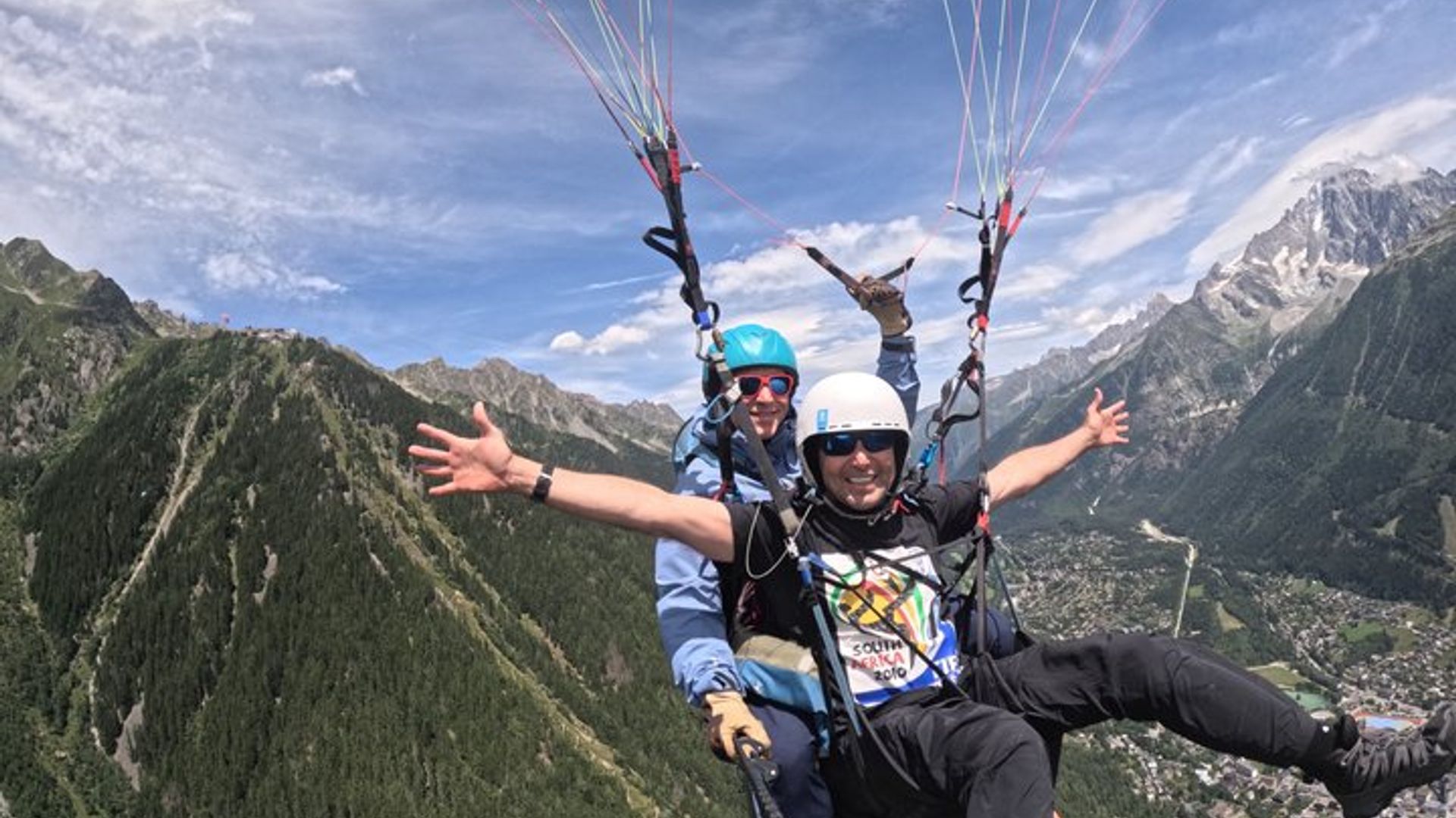 Chamonix Tandem paragliding flight
