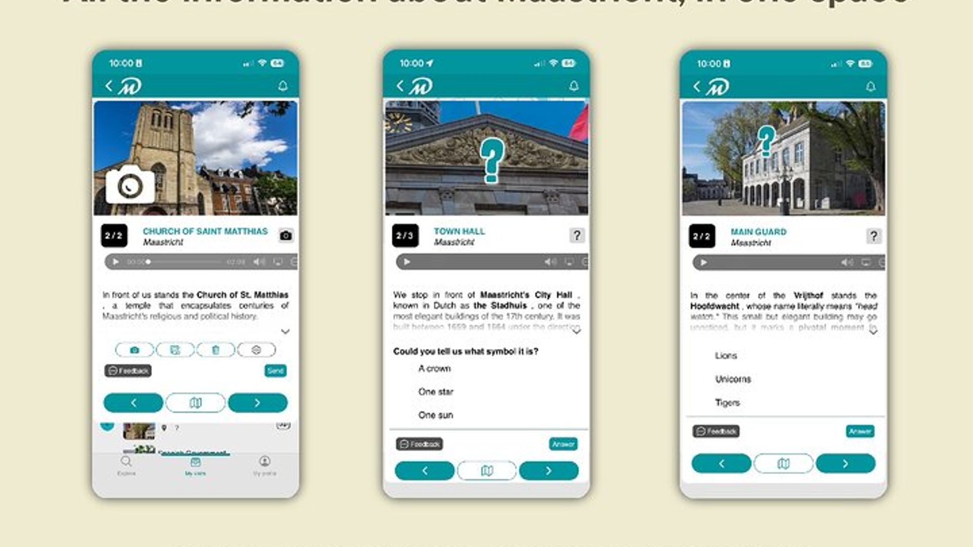 Erkunden Sie Maastricht in Ihrem eigenen Tempo, ohne Gruppen oder feste Zeitpläne, mit Ihrem Mobiltelefon.