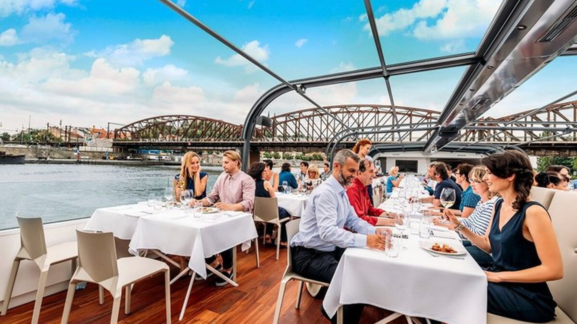 Prague Glass Boat Lunch Cruise with Scenic Views (2 Hours)