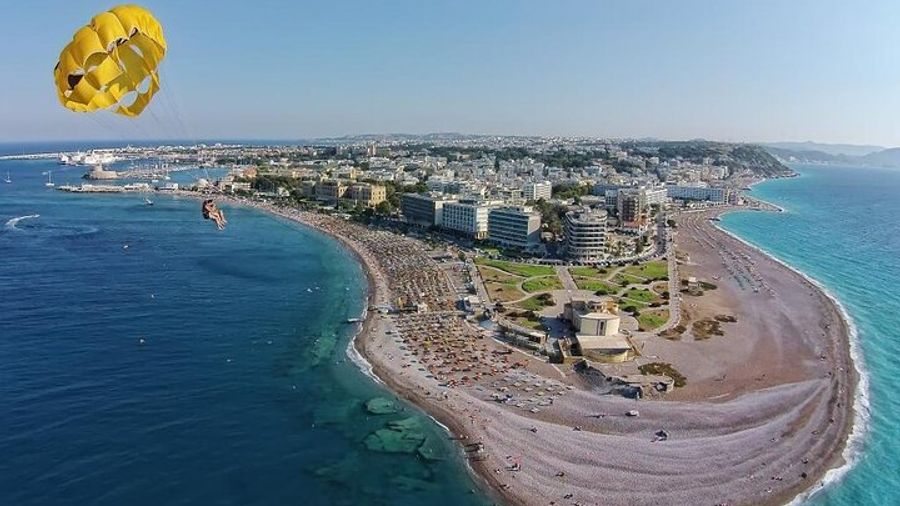 Private Parasailing at Rhodes Elli Beach