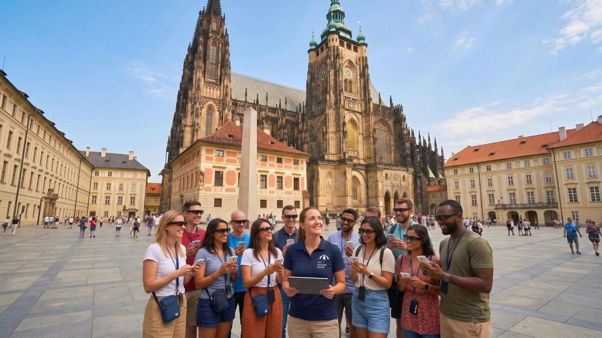 Prague Castle time travel tour with AR glasses and optional ticket