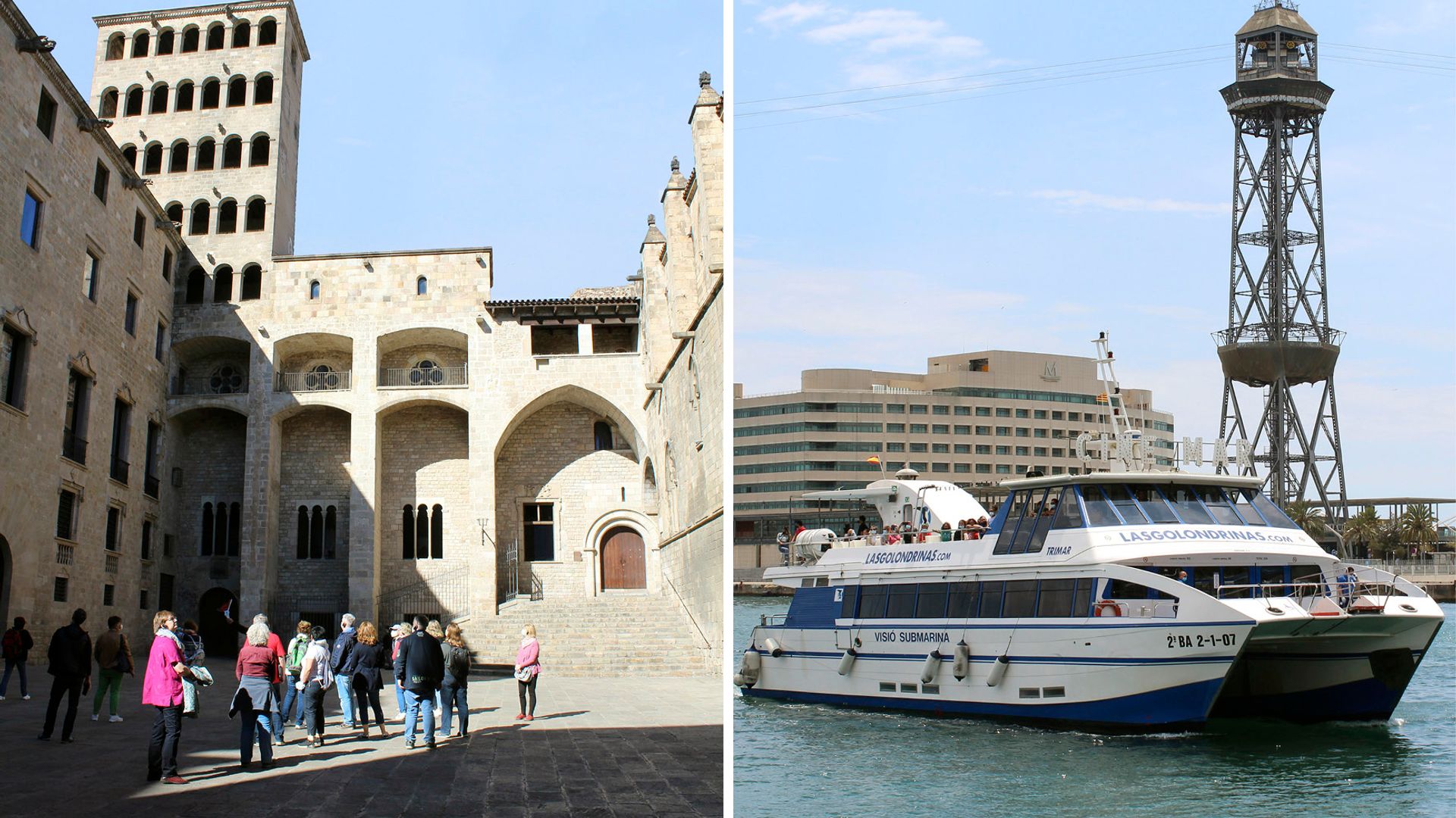 BARCELONA: GOTHIC QUARTER AND RAMBLAS WALKING TOUR+BOAT TRIP