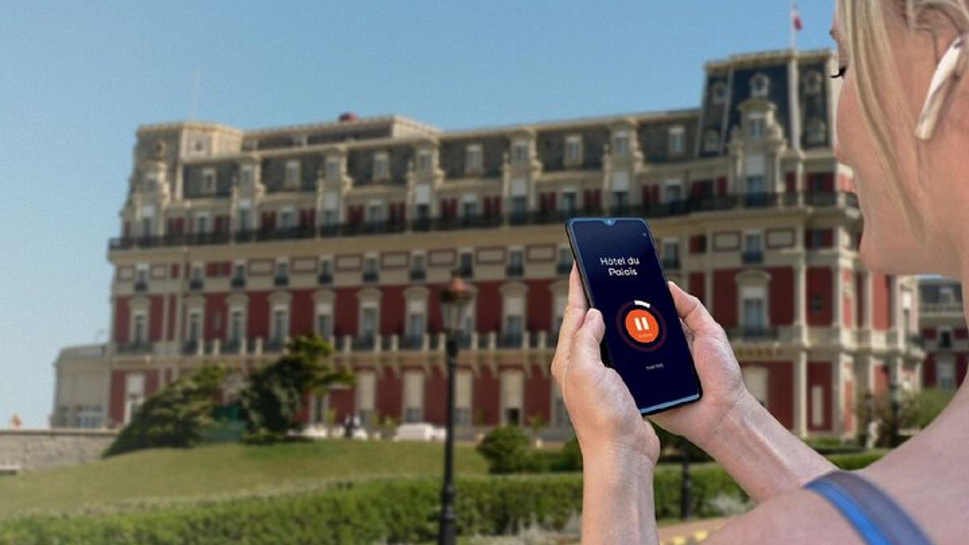 Biarritz: Visita a pie con audioguía, 1 hora y 50 minutos y 16 audiocomentarios.