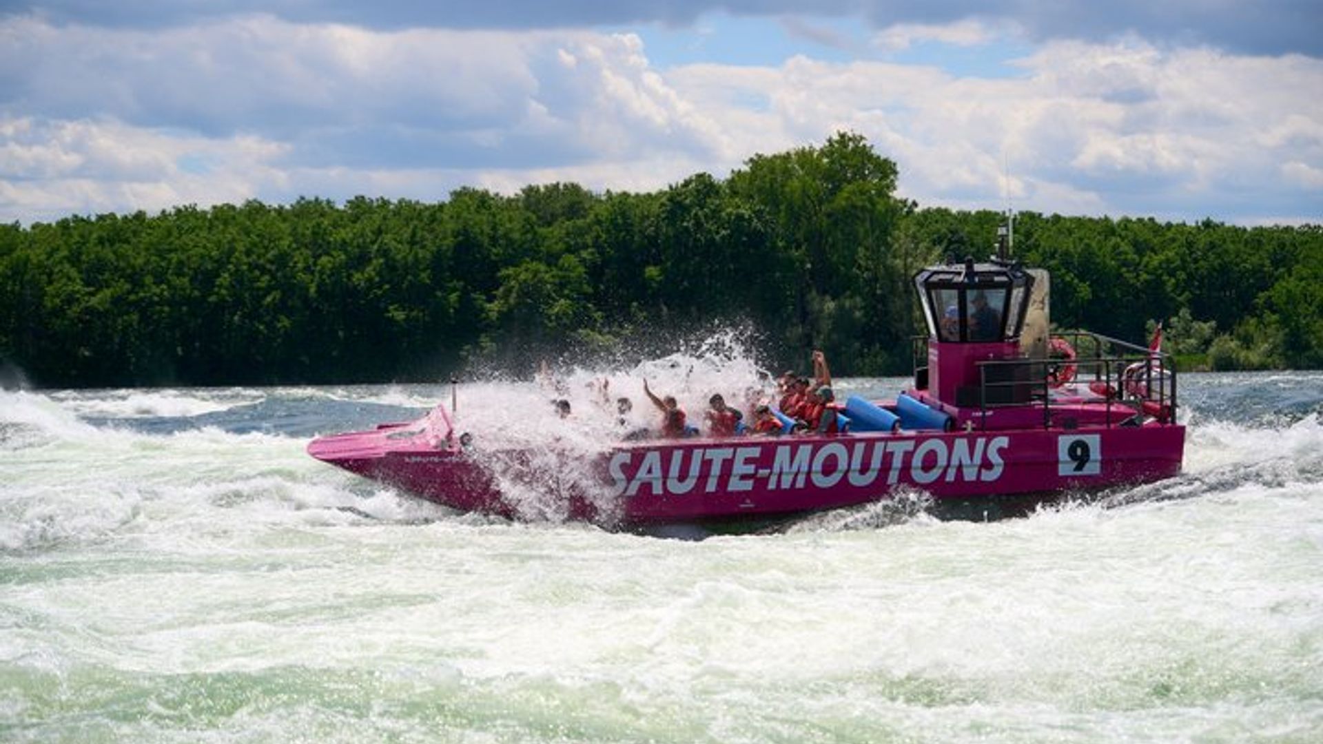 Expérience de jet boat dans les rapides de Lachine à Montréal