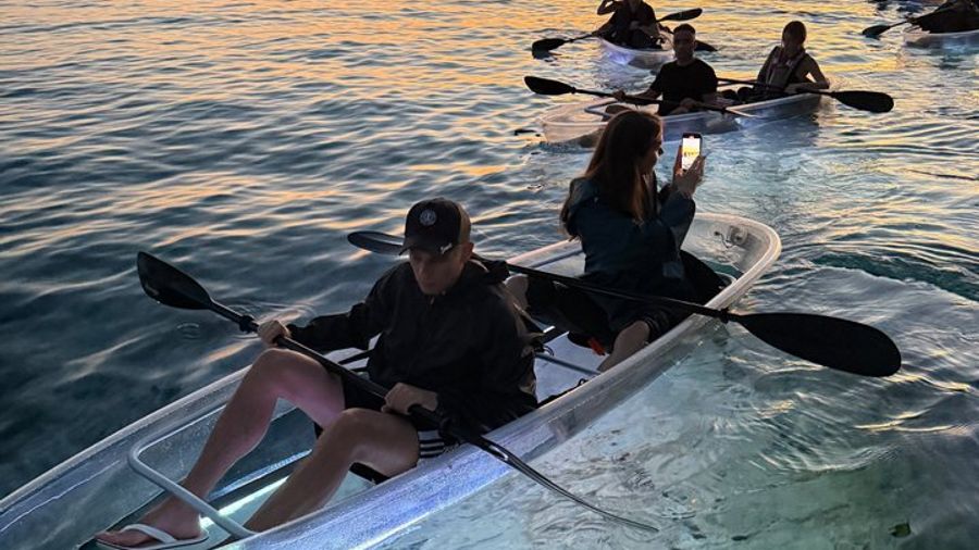 Pula Transparent Kayak Sunset to Dusk Glow Experience