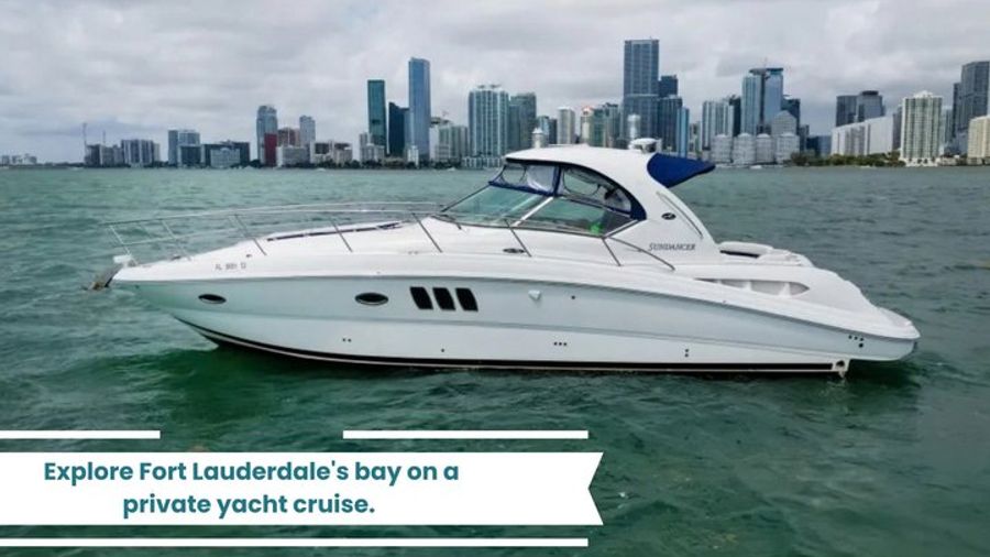 Ft. Lauderdale Private Yacht Charter for 12 People with BYOB