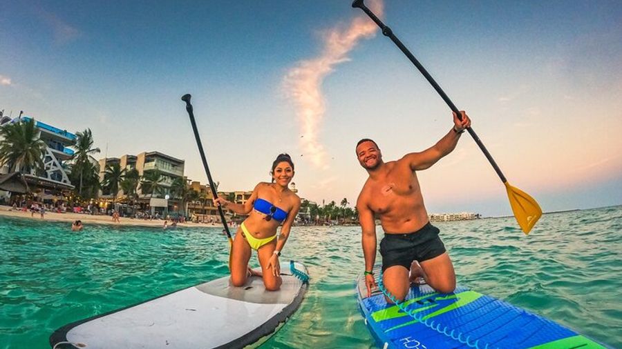 Playa del Carmen Guided Guided Paddleboard Tour