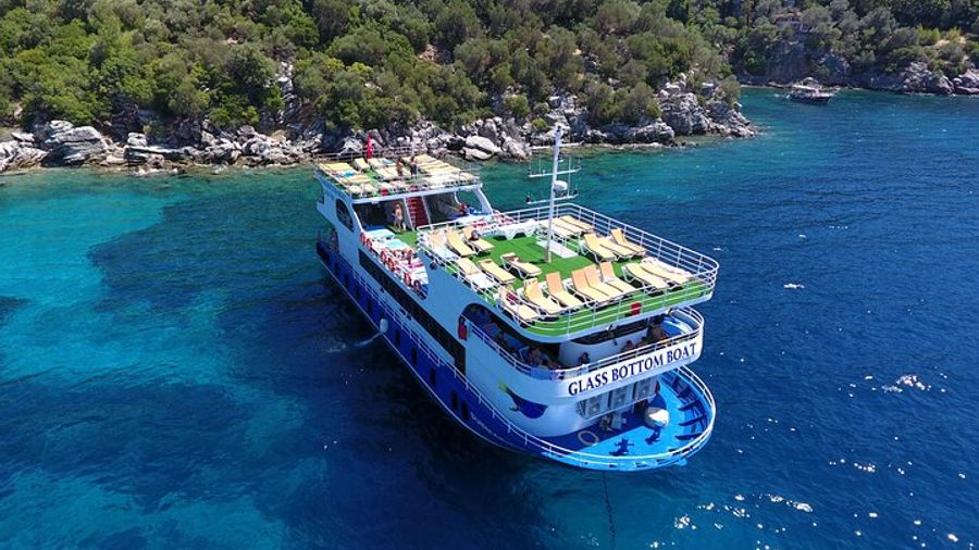 Glass-Bottom Boat Cruise and Swim in Marmaris