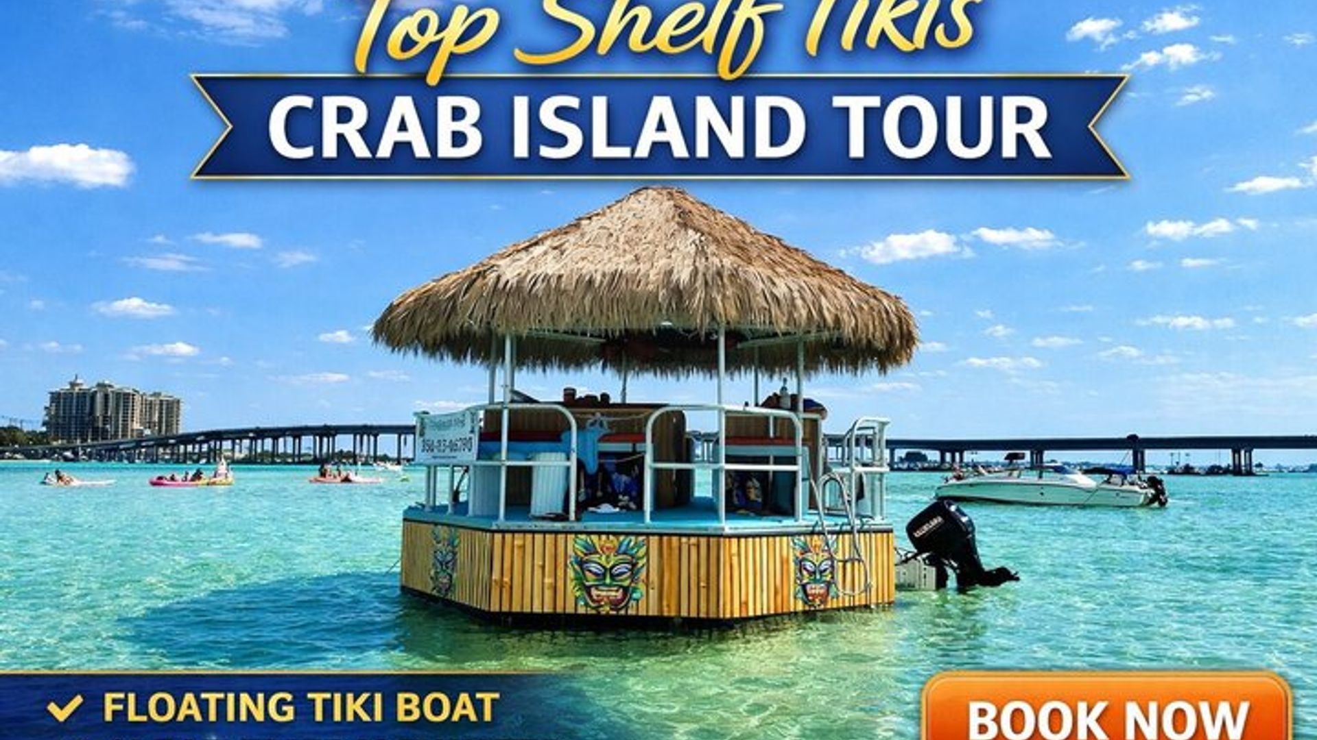 Étagère supérieure Tikis-Crab Island Adventure 3 hr