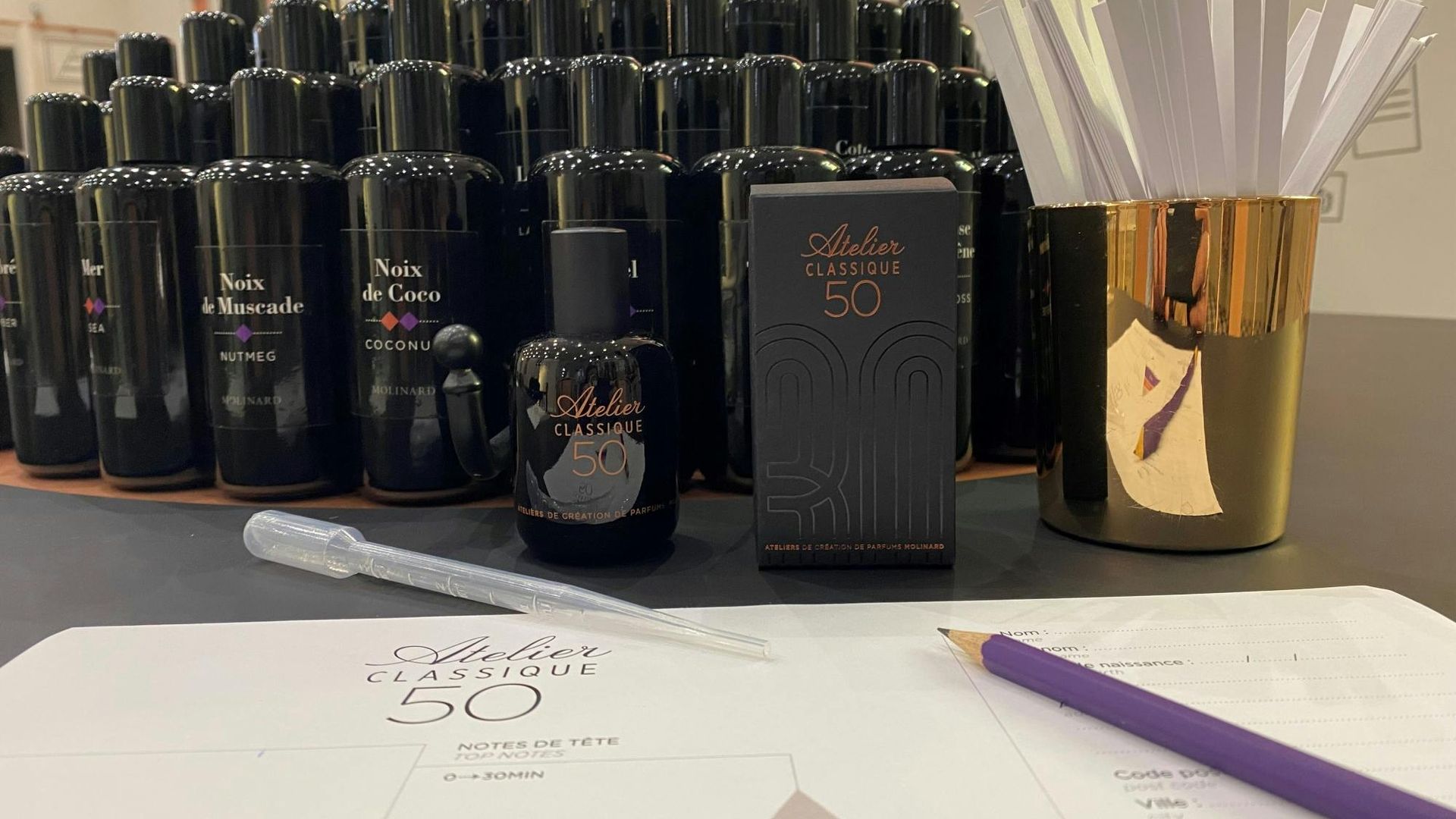 Classic perfume workshop by Molinard Parfums in Grasse Bastide