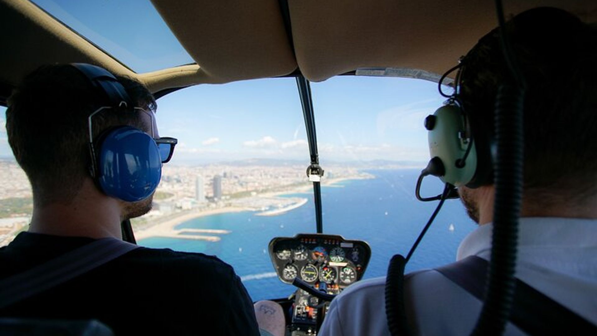 Barcelona: Helicopter Flight with Optional Boat Tour Package