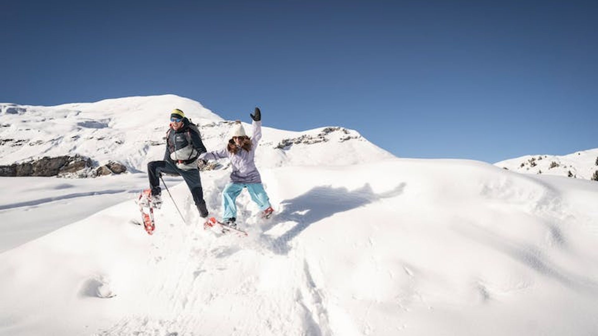 Schneeschuhtour in den Schweizer Alpen