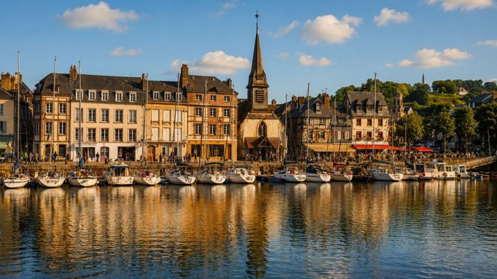 Küstenansichten in Honfleur und Deauville von Le Havre