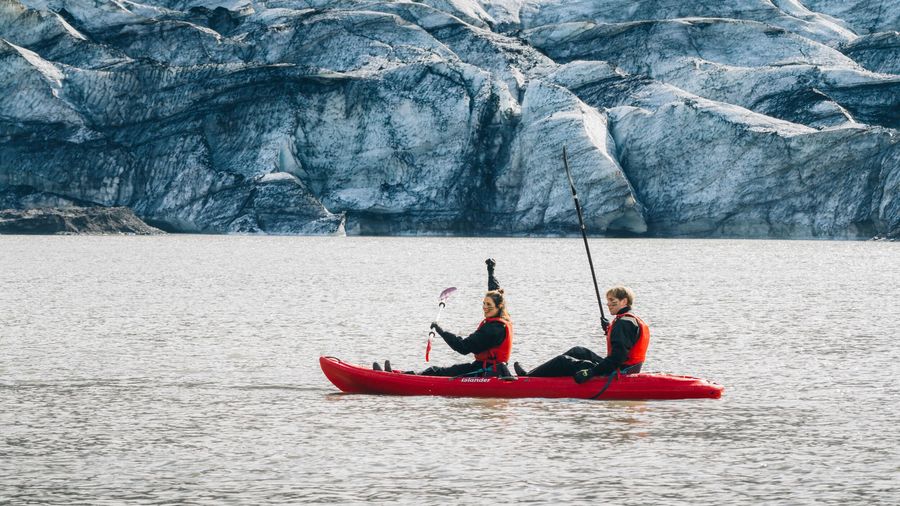 Kayaking by the Glacier