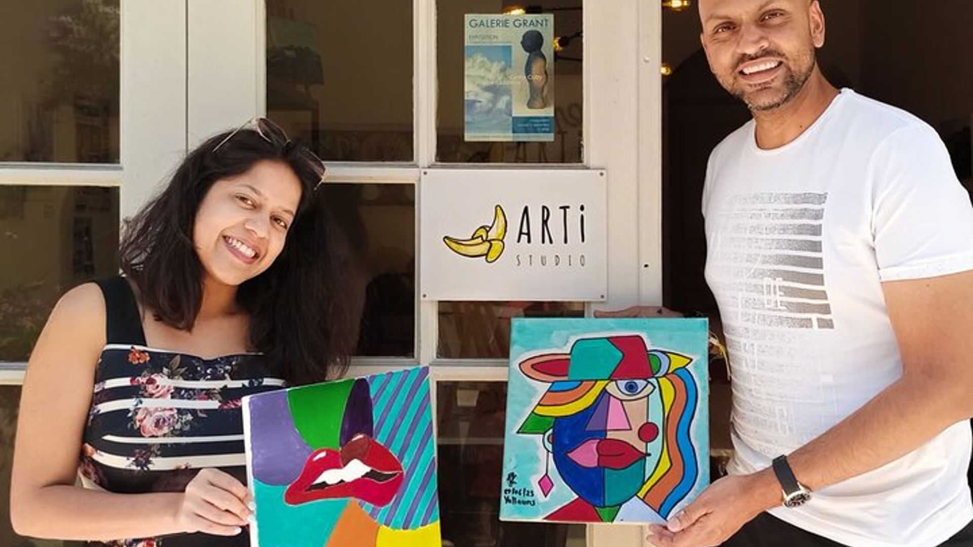2 heures Activité privée de peinture à Vallauris Artist Studio